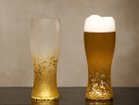 【箔一/HAKUICHI / GOODS】のSTARDUST AKARI BEER GLASS / スターダスト アカリ ビアグラス 左:ゴールド、右:シャンパンゴールド|ID: prp329100004947704 ipo3291000000037129949