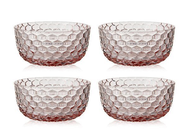 【カルテル/Kartell / GOODS】のJELLIES FAMILY SMALL BOWL / ジェリーズファミリー ボウル4個セット インテリア・キッズ・メンズ・レディースファッション・服の通販 founy(ファニー) 　アウトドア　Outdoor Clothing　ガラス　Glass, Glassware　テーブル　Table, Dining Table　送料無料　Free Shipping　ピンク|ID: prp329100004947713 ipo3291000000037129981