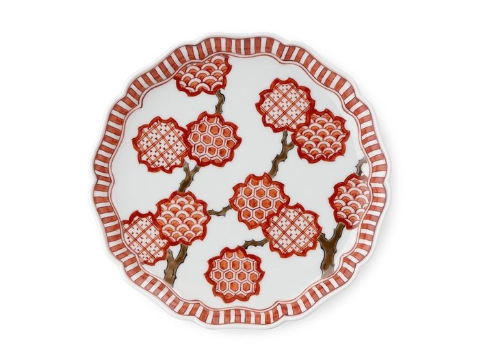 【源右衛門窯/Gen Emon Kiln / GOODS】の赤絵桜地紋 皿 / 赤絵桜地紋 皿 7寸 インテリア・キッズ・メンズ・レディースファッション・服の通販 founy(ファニー) https://founy.com/ 皿 Plate, Dish テーブル Table, Dining Table フォルム Silhouette, Form プレート Plate, Dish 送料無料 Free Shipping |ID: prp329100004947734 ipo3291000000037130069