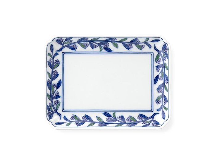 【源右衛門窯/Gen Emon Kiln / GOODS】の染錦紫式部 角平銘々皿 / 染錦紫式部 角平銘々皿 インテリア・キッズ・メンズ・レディースファッション・服の通販 founy(ファニー) https://founy.com/ 皿 Plate, Dish テーブル Table, Dining Table 定番 Standard, Basic Item フォルム Silhouette, Form プレート Plate, Dish 送料無料 Free Shipping |ID: prp329100004947757 ipo3291000000037130161