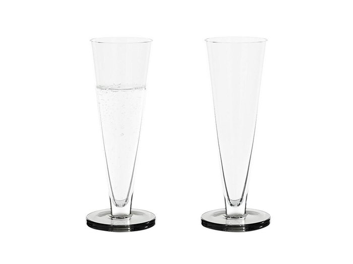 【トム ディクソン/Tom Dixon / GOODS】のPuck Flute Glass 2P / パック フルートグラス 2脚セット インテリア・キッズ・メンズ・レディースファッション・服の通販 founy(ファウニー) https://founy.com/ 送料無料 Free Shipping ガラス Glass, Glassware グラス Glass, Eyewear タンブラー Tumbler, Travel Mug テーブル Table, Dining Table フォルム Silhouette, Form |ID: prp329100004947791 ipo3291000000037130319