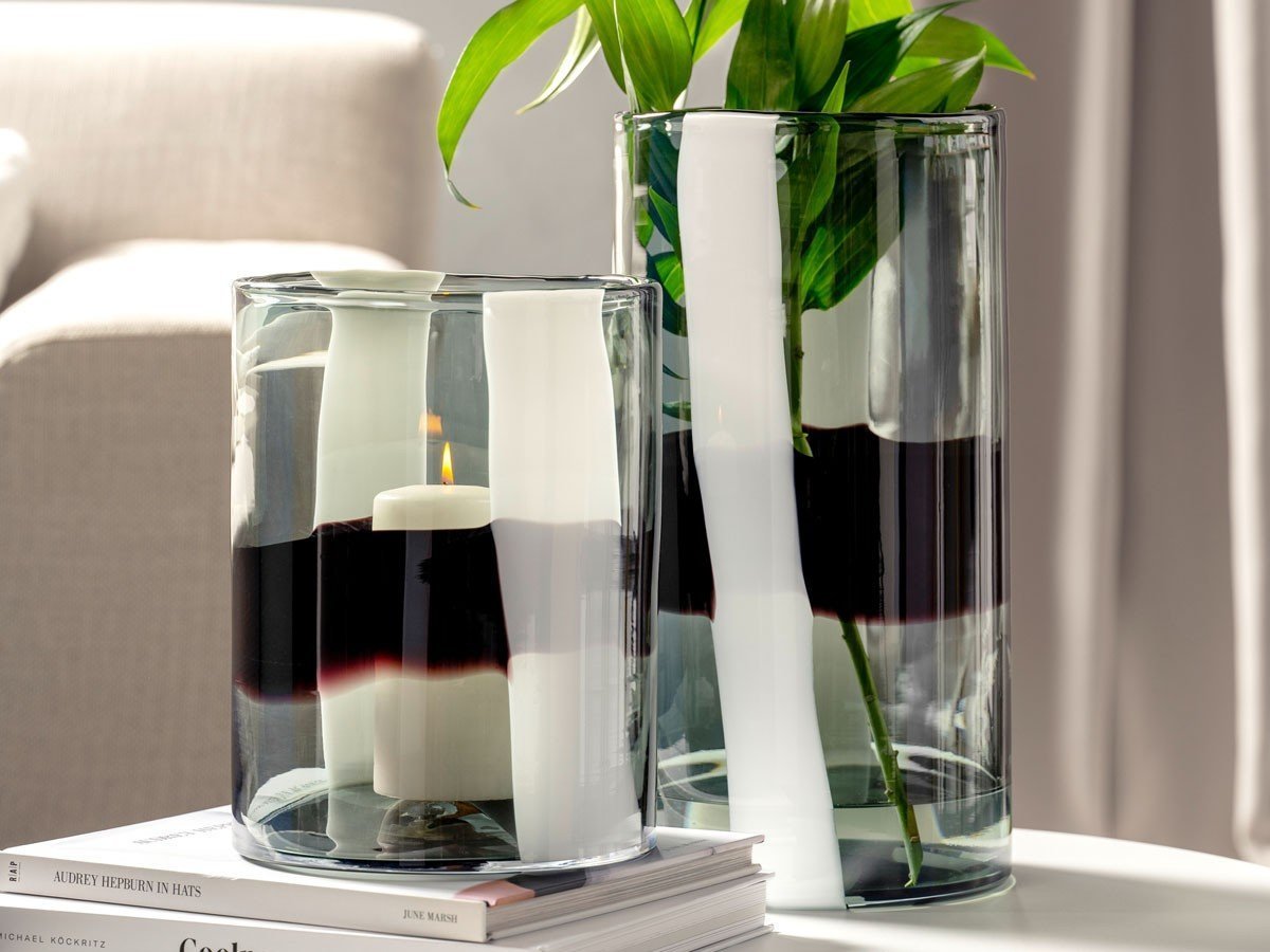 【レオナルド/LEONARDO / GOODS】のBANDA NERA Vase / バンダ ネーラ ベース 高さ26cm インテリア・キッズ・メンズ・レディースファッション・服の通販 founy(ファニー) 　送料無料　Free Shipping　おすすめ　Recommended / Our Picks　ガラス　Glass, Glassware　フラワー　Flower, Floral　モダン　Modern, Contemporary　ホーム・キャンプ・アウトドア・お取り寄せ　Home Living / Home & Lifestyle / Camping Gear / Outdoor Camping　家具・インテリア　Home Furniture & Interior. Stylish & Functional Living Spaces　その他 インテリア雑貨、家具　Home Decor & Furniture Extras　|ID: prp329100004947885 ipo3291000000037130862