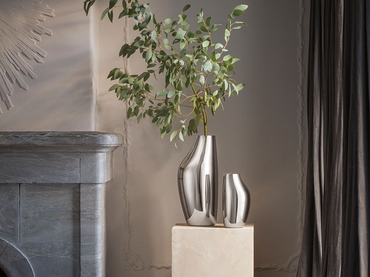 【ジョージ ジェンセン/GEORG JENSEN / GOODS】のSKY VASE / スカイ ヴェース インテリア・キッズ・メンズ・レディースファッション・服の通販 founy(ファニー) 　送料無料　Free Shipping　アシンメトリー　Asymmetrical Style　オーガニック　Organic Cotton　コレクション　Collection, Seasonal Line　シンプル　Simple, Minimal　フォルム　Silhouette, Form　フラワー　Flower, Floral　フランス　France, French　ホーム・キャンプ・アウトドア・お取り寄せ　Home Living / Home & Lifestyle / Camping Gear / Outdoor Camping　家具・インテリア　Home Furniture & Interior. Stylish & Functional Living Spaces　その他 インテリア雑貨、家具　Home Decor & Furniture Extras　左:同シリーズの「スカイ フロアヴェース」、右:本商品|ID: prp329100004948136 ipo3291000000037132219