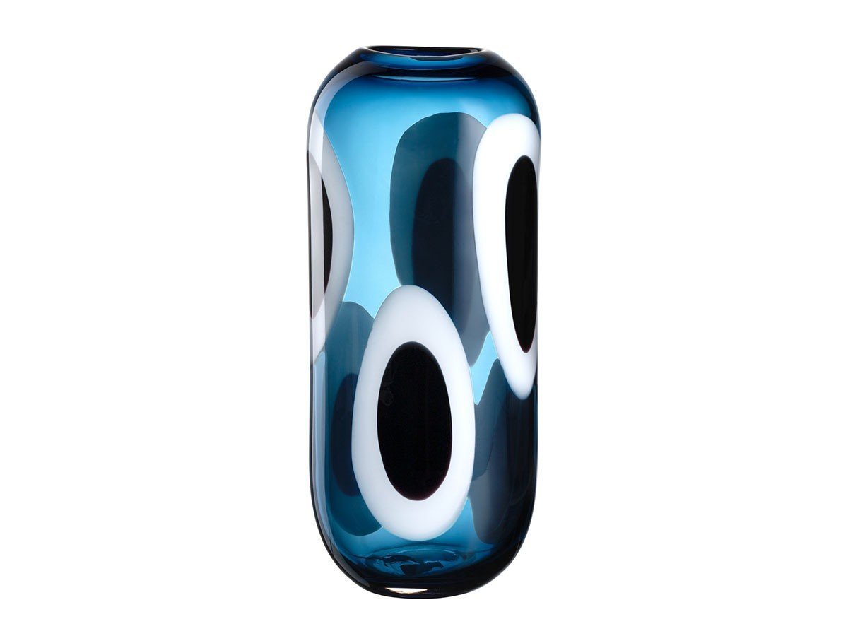 【レオナルド/LEONARDO / GOODS】のOCCHI BLU Vase / オーキ ブルー ベース 高さ35cm インテリア・キッズ・メンズ・レディースファッション・服の通販 founy(ファニー) 　送料無料　Free Shipping　オーバル　Oval Design　ガラス　Glass, Glassware　フォルム　Silhouette, Form　フラワー　Flower, Floral　ホーム・キャンプ・アウトドア・お取り寄せ　Home Living / Home & Lifestyle / Camping Gear / Outdoor Camping　家具・インテリア　Home Furniture & Interior. Stylish & Functional Living Spaces　その他 インテリア雑貨、家具　Home Decor & Furniture Extras　-|ID: prp329100004948194 ipo3291000000037132474