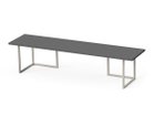 【スティール/stiiilll / GOODS】のTable Set / テーブルセット メラミン天板 ハーフ + スチール脚 S 天板ダークグレー、脚部グレー|ID: prp329100004956456 ipo3291000000037275494