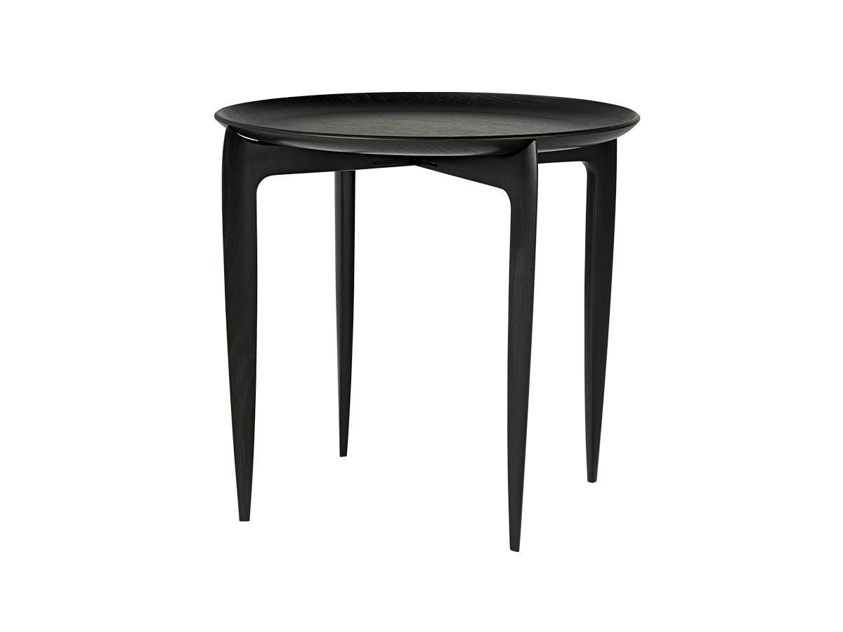 【フリッツ ハンセン/FRITZ HANSEN / GOODS】のTRAY TABLE / トレイテーブル 直径45cm インテリア・キッズ・メンズ・レディースファッション・服の通販 founy(ファニー) 　送料無料　Free Shipping　エレガント 上品　Elegant　テーブル　Table, Dining Table　ホーム・キャンプ・アウトドア・お取り寄せ　Home Living / Home & Lifestyle / Camping Gear / Outdoor Camping　家具・インテリア　Home Furniture & Interior. Stylish & Functional Living Spaces　テーブル　Dining, Coffee & Side Tables　サイドテーブル・ナイトテーブル　Side & End Tables　ホーム・キャンプ・アウトドア・お取り寄せ　Home Living / Home & Lifestyle / Camping Gear / Outdoor Camping　家具・インテリア　Home Furniture & Interior. Stylish & Functional Living Spaces　テーブル　Dining, Coffee & Side Tables　折りたたみテーブル・伸縮テーブル　Folding & Extendable Tables　ブラックラッカー|ID: prp329100004956462 ipo3291000000037190407