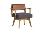 【イージーライフ/Easy Life / GOODS】のCAIN CHAIR / カイン 回転チェア 肘付(オーク材) 座面カバー:チャコールブラウン|ID: prp329100004960217 ipo3291000000037215980