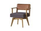 【イージーライフ/Easy Life / GOODS】のCAIN CHAIR / カイン 回転チェア 肘付(オーク材) 座面カバー:チャコールブラウン|ID: prp329100004960217 ipo3291000000037215993