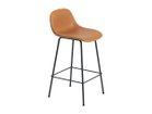【ムート/MUUTO / GOODS】のFIBER COUNTER STOOL W. BACKREST TUBE BASE / ファイバーカウンタースツール バックレスト チューブベース カラー(座面レザー):リファインレザーコニャック / ブラック|ID: prp329100004960219 ipo3291000000037216065