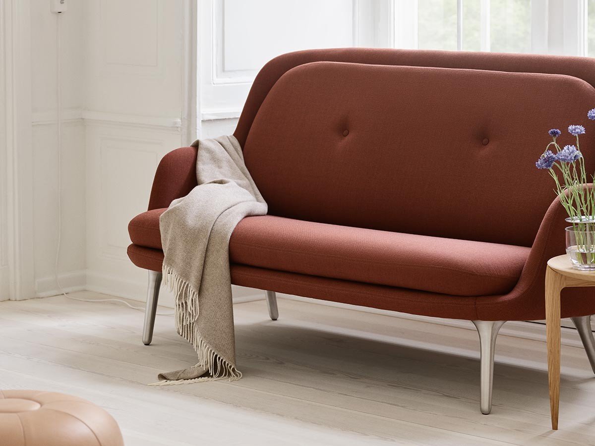 【フリッツ ハンセン/FRITZ HANSEN / GOODS】のFRI / フリ ソファ サテン仕上げアルミ製レッグ JH140 インテリア・キッズ・メンズ・レディースファッション・服の通販 founy(ファウニー) 　クッション　Cushion, Throw Pillow　サテン　Satin, Glossy Fabric　フレーム　Frame, Outline　モダン　Modern, Contemporary　ホーム・キャンプ・アウトドア・お取り寄せ　Home Living / Home & Lifestyle / Camping Gear / Outdoor Camping　家具・インテリア　Home Furniture & Interior. Stylish & Functional Living Spaces　その他 インテリア雑貨、家具　Home Decor & Furniture Extras　張地:クリスチャンハウン 1134 ダークオレンジ|ID: prp329100004963486 ipo3291000000037241982