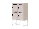 【ワークプラス/Work Plus / GOODS】のFLEX-WIZ STORAGE DOOR / フレックスウィズ ストレージ ドア(スチール脚) 本体グレージュ、脚部ホワイト、サイズ:4ドア|ID: prp329100004963579 ipo3291000000037242708