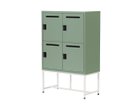 【ワークプラス/Work Plus / GOODS】のFLEX-WIZ STORAGE DOOR / フレックスウィズ ストレージ ドア(スチール脚) 本体オリーブ、脚部ホワイト、サイズ:4ドア|ID: prp329100004963579 ipo3291000000037242710