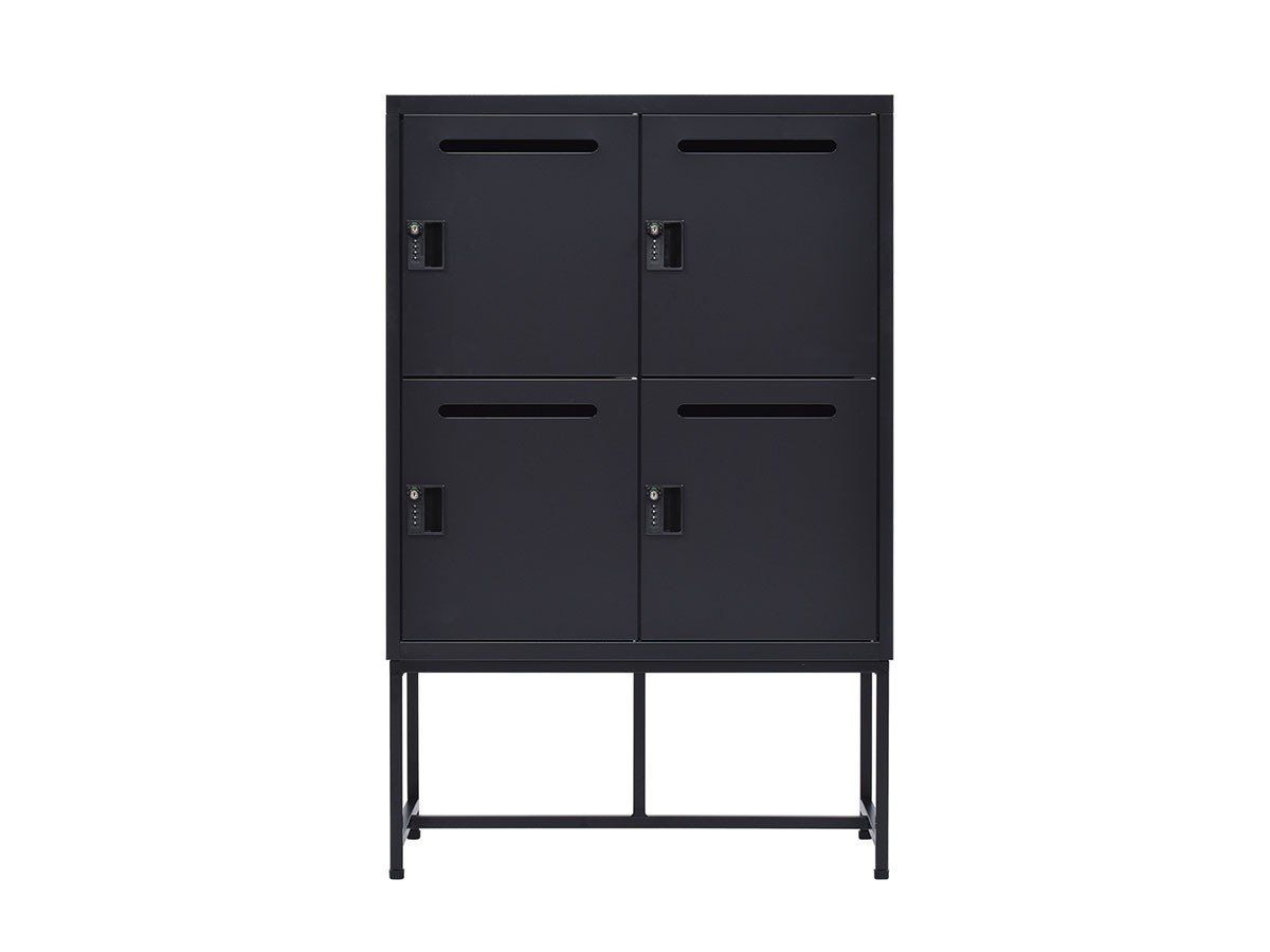 【ワークプラス/Work Plus / GOODS】のFLEX-WIZ STORAGE DOOR / フレックスウィズ ストレージ ドア(スチール脚) インテリア・キッズ・メンズ・レディースファッション・服の通販 founy(ファニー) 　送料無料　Free Shipping　シンプル　Simple, Minimal　スタイリッシュ　Stylish, Fashionable　スリム　Slim, Slim Fit　ベーシック　Basic, Essential　ホーム・キャンプ・アウトドア・お取り寄せ　Home Living / Home & Lifestyle / Camping Gear / Outdoor Camping　家具・インテリア　Home Furniture & Interior. Stylish & Functional Living Spaces　収納家具・キャビネット　Storage Furniture　収納キャビネット・扉付き棚　Cabinet / Storage Cabinet　本体ブラック、脚部ブラック、サイズ:4ドア|ID: prp329100004963579 ipo3291000000037242714