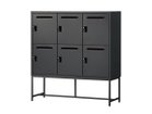 【ワークプラス/Work Plus / GOODS】のFLEX-WIZ STORAGE DOOR / フレックスウィズ ストレージ ドア(スチール脚) 本体ブラック、脚部ブラック、サイズ:6ドア|ID: prp329100004963579 ipo3291000000037242716