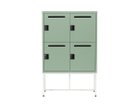 【ワークプラス/Work Plus / GOODS】のFLEX-WIZ STORAGE DOOR / フレックスウィズ ストレージ ドア(スチール脚) 本体オリーブ、脚部ホワイト、サイズ:4ドア|ID: prp329100004963579 ipo3291000000037242726
