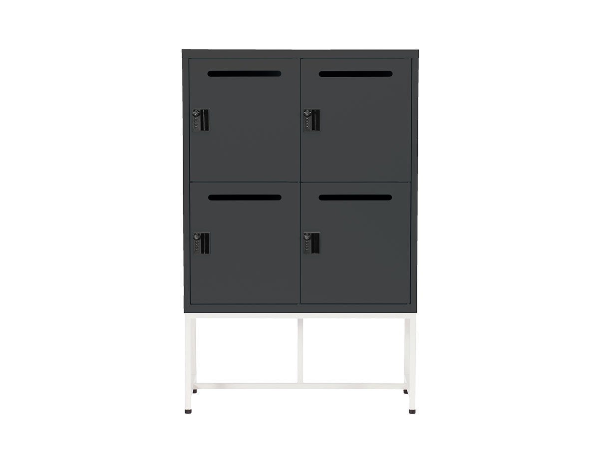 【ワークプラス/Work Plus / GOODS】のFLEX-WIZ STORAGE DOOR / フレックスウィズ ストレージ ドア(スチール脚) インテリア・キッズ・メンズ・レディースファッション・服の通販 founy(ファニー) 　送料無料　Free Shipping　シンプル　Simple, Minimal　スタイリッシュ　Stylish, Fashionable　スリム　Slim, Slim Fit　ベーシック　Basic, Essential　ホーム・キャンプ・アウトドア・お取り寄せ　Home Living / Home & Lifestyle / Camping Gear / Outdoor Camping　家具・インテリア　Home Furniture & Interior. Stylish & Functional Living Spaces　収納家具・キャビネット　Storage Furniture　収納キャビネット・扉付き棚　Cabinet / Storage Cabinet　本体ブラック、脚部ホワイト、サイズ:4ドア|ID: prp329100004963579 ipo3291000000037242732