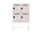 【ワークプラス/Work Plus / GOODS】のFLEX-WIZ STORAGE DOOR / フレックスウィズ ストレージ ドア(スチール脚) 本体グレージュ、脚部ホワイト、サイズ:4ドア|ID: prp329100004963579 ipo3291000000037242734