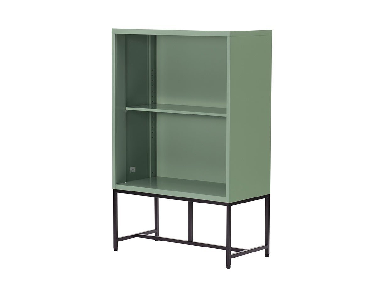 【ワークプラス/Work Plus / GOODS】のFLEX-WIZ STORAGE OPEN / フレックスウィズ ストレージ オープン(スチール脚) インテリア・キッズ・メンズ・レディースファッション・服の通販 founy(ファニー) 　送料無料　Free Shipping　シンプル　Simple, Minimal　スタイリッシュ　Stylish, Fashionable　ステーショナリー　Stationery, Office Supplies　スリム　Slim, Slim Fit　ベーシック　Basic, Essential　ホーム・キャンプ・アウトドア・お取り寄せ　Home Living / Home & Lifestyle / Camping Gear / Outdoor Camping　家具・インテリア　Home Furniture & Interior. Stylish & Functional Living Spaces　収納家具・キャビネット　Storage Furniture　シェルフ・オープンラック・収納棚　Open Shelf Rack　ホーム・キャンプ・アウトドア・お取り寄せ　Home Living / Home & Lifestyle / Camping Gear / Outdoor Camping　家具・インテリア　Home Furniture & Interior. Stylish & Functional Living Spaces　収納家具・キャビネット　Storage Furniture　本棚・マガジンスタンド　Bookshelf/Magazine Rack　本体オリーブ、脚部ブラック、サイズ:幅80cm|ID: prp329100004963589 ipo3291000000037242801