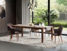 【マスターウォール/MASTERWAL / GOODS】のKRONE DINING TABLE / クローネ ダイニングテーブル 大人の最旬トレンドファッション＆コーディネート founy(ファウニー) シンプル Simple, Minimal テーブル Table, Dining Table プレミアム Premium, High-End ベーシック Basic, Essential ホーム・キャンプ・アウトドア・お取り寄せ Home Living / Home & Lifestyle / Camping Gear / Outdoor Camping 家具・インテリア Home Furniture & Interior. Stylish & Functional Living Spaces テーブル Dining, Coffee & Side Tables ダイニングテーブル・食卓テーブル Dining Tables thumbnail ウッド:ウォールナット、サイズ:幅220 × 奥行95cm|ID: prp329100004963594 ipo3291000000037242843