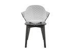 【カリガリス/Calligaris / GOODS】のSAINT TROPEZ / サントロペ CS/1855 シートP266 トランスペアレントスモークグレイ、脚部P15L マットブラック|ID: prp329100004967498 ipo3291000000037259739