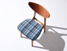 【スウィッチ/SWITCH / GOODS】のKarl dining chair / カール ダイニングチェア 張地:F-40 ガルボ ブルー(Tシリーズ)、フレーム:ダークブラウン|ID: prp329100004967552 ipo3291000000037260012