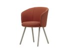 【ヴィトラ/Vitra / GOODS】のMikado Armchair / ミカド アームチェア 4レッグベース(アルミ) 張地:クレド 23 ペールローズ / ダークオレンジ(ファブリック F120)、脚部:チョーク|ID: prp329100004967611 ipo3291000000037260227