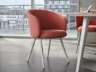 【ヴィトラ/Vitra / GOODS】のMikado Armchair / ミカド アームチェア 4レッグベース(アルミ) 張地:クレド 23 ペールローズ / ダークオレンジ(ファブリック F120)、脚部:チョーク|ID: prp329100004967611 ipo3291000000037260236