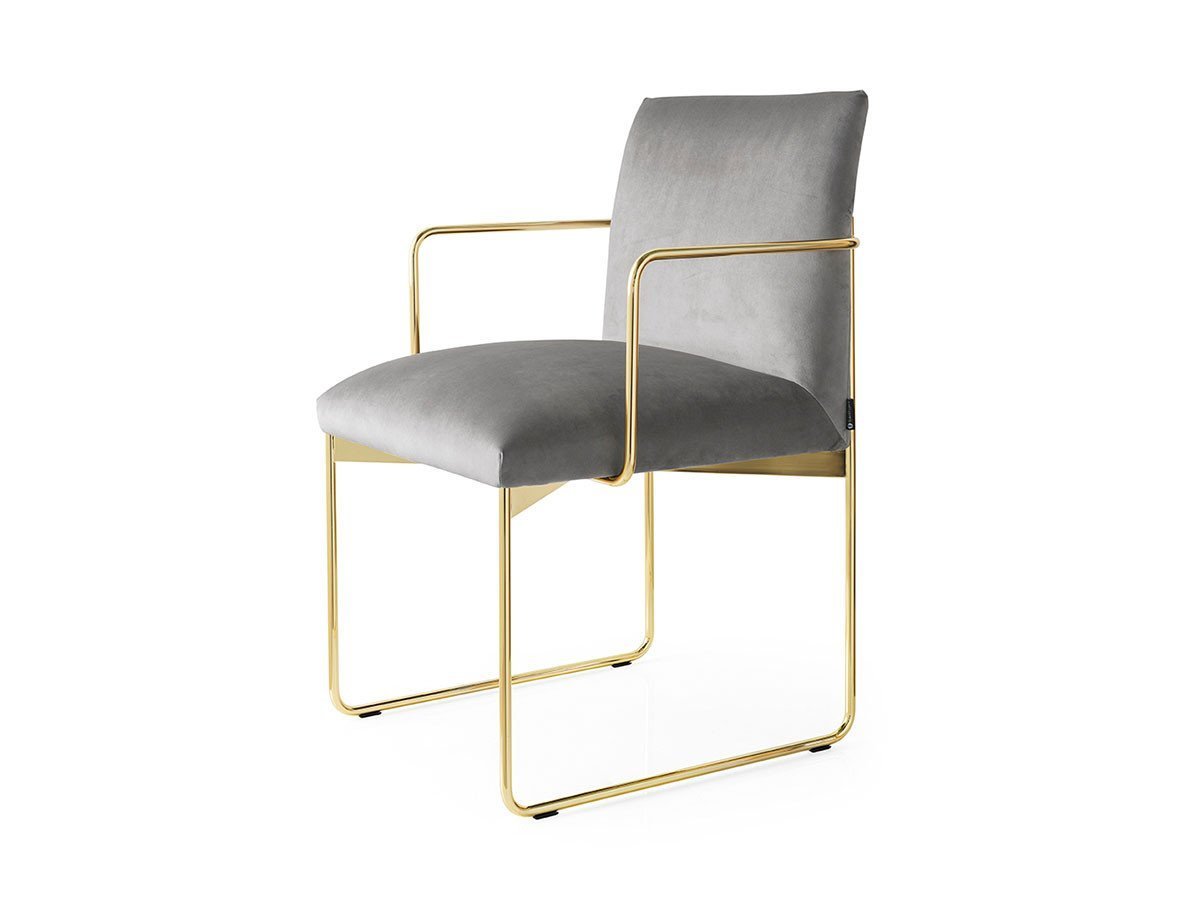 【カリガリス/Calligaris / GOODS】のGALA / ガラ CS/1867 インテリア・キッズ・メンズ・レディースファッション・服の通販 founy(ファウニー) 　送料無料　Free Shipping　おすすめ　Recommended / Our Picks　アクセサリー　Fashion Accessories　エレガント 上品　Elegant　クッション　Cushion, Throw Pillow　フレーム　Frame, Outline　モダン　Modern, Contemporary　ホーム・キャンプ・アウトドア・お取り寄せ　Home Living / Home & Lifestyle / Camping Gear / Outdoor Camping　家具・インテリア　Home Furniture & Interior. Stylish & Functional Living Spaces　チェア・椅子　Seating & Chairs　ダイニングチェア・木製チェア　Dining Chairs　シートS0L アッシュグレイ、フレームP175 ブラス|ID: prp329100004967636 ipo3291000000037260367