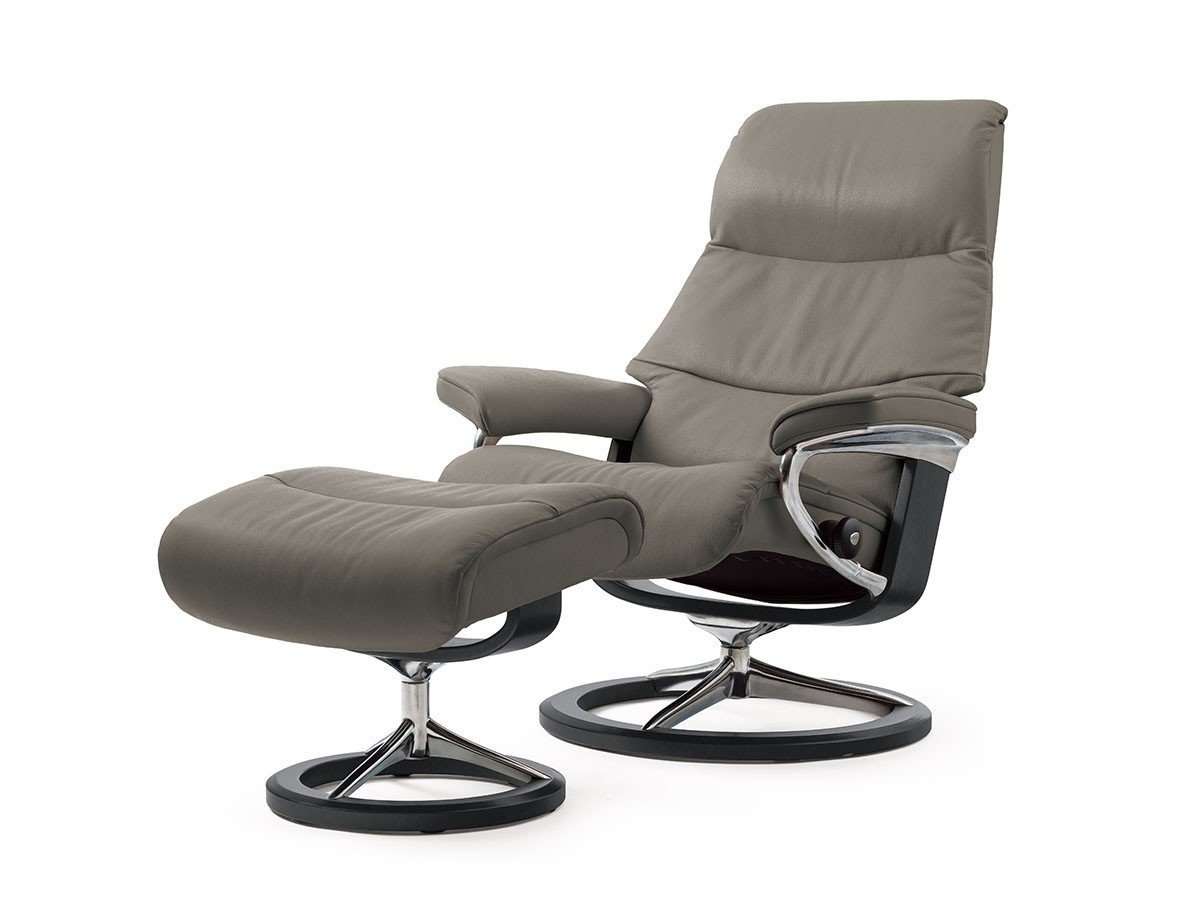 【ストレスレス/Stressless / GOODS】のStressless View Signature / ストレスレス ビュー シグニチャー インテリア・キッズ・メンズ・レディースファッション・服の通販 founy(ファウニー) 　ウッド　Wooden Design　エレガント 上品　Elegant　クッション　Cushion, Throw Pillow　シンプル　Simple, Minimal　スタイリッシュ　Stylish, Fashionable　スプリング　Spring, Spring Collection　フィット　Fit, Slim Fit　フレーム　Frame, Outline　冬　Winter / This Winter　おすすめ　Recommended / Our Picks　ホーム・キャンプ・アウトドア・お取り寄せ　Home Living / Home & Lifestyle / Camping Gear / Outdoor Camping　家具・インテリア　Home Furniture & Interior. Stylish & Functional Living Spaces　チェア・椅子　Seating & Chairs　リクライニングチェア・くつろぎチェア　Recliner Chair　シルバーグレー / ウェンゲ|ID: prp329100004967680 ipo3291000000037260549