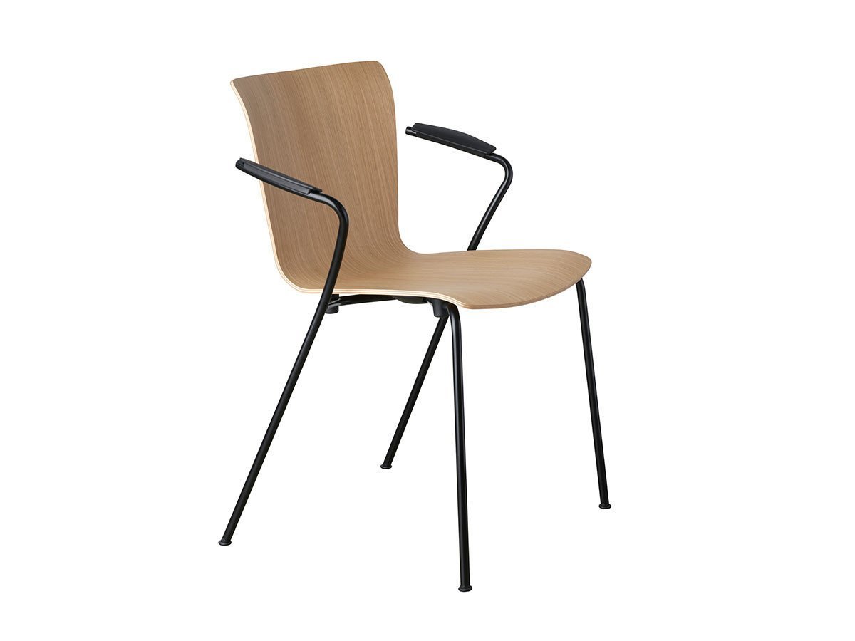 【フリッツ ハンセン/FRITZ HANSEN / GOODS】のVICO DUO / ヴィコデュオ アームチェア VM111 インテリア・キッズ・メンズ・レディースファッション・服の通販 founy(ファウニー) 　送料無料　Free Shipping　シンプル　Simple, Minimal　バランス　Balance, Style Balance　フォルム　Silhouette, Form　ホーム・キャンプ・アウトドア・お取り寄せ　Home Living / Home & Lifestyle / Camping Gear / Outdoor Camping　家具・インテリア　Home Furniture & Interior. Stylish & Functional Living Spaces　チェア・椅子　Seating & Chairs　ダイニングチェア・木製チェア　Dining Chairs　ホーム・キャンプ・アウトドア・お取り寄せ　Home Living / Home & Lifestyle / Camping Gear / Outdoor Camping　家具・インテリア　Home Furniture & Interior. Stylish & Functional Living Spaces　チェア・椅子　Seating & Chairs　アームチェア・アクセントチェア　Armchairs & Accent Chairs　シェル:オーク、フレーム:ブラック粉体塗装仕上|ID: prp329100004967690 ipo3291000000037260597
