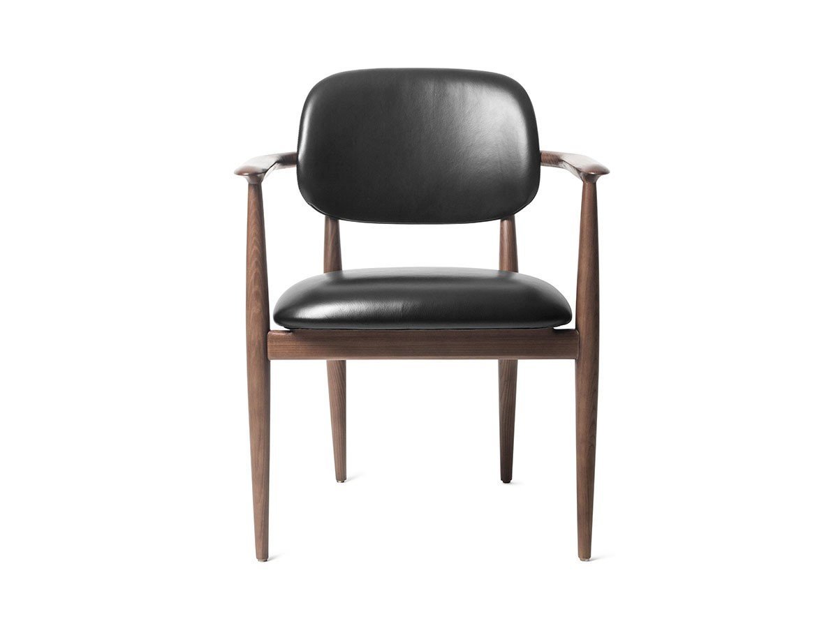 【ステラワークス/Stellar Works / GOODS】のSlow Dining Chair / スロウ ダイニングチェア インテリア・キッズ・メンズ・レディースファッション・服の通販 founy(ファウニー) 　送料無料　Free Shipping　コレクション　Collection, Seasonal Line　スリム　Slim, Slim Fit　フォルム　Silhouette, Form　モダン　Modern, Contemporary　ホーム・キャンプ・アウトドア・お取り寄せ　Home Living / Home & Lifestyle / Camping Gear / Outdoor Camping　家具・インテリア　Home Furniture & Interior. Stylish & Functional Living Spaces　チェア・椅子　Seating & Chairs　ダイニングチェア・木製チェア　Dining Chairs　張地:クリスタル 9894 ブラック(レザー B)、フレーム:ウォルナット(ナチュラル)|ID: prp329100004967721 ipo3291000000037260722