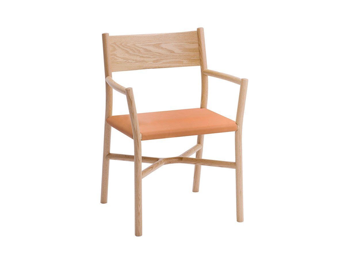 【アリアケ/ARIAKE / GOODS】のAriake Arm Chair / 有明アームチェア(張座) インテリア・キッズ・メンズ・レディースファッション・服の通販 founy(ファウニー) 　クラシカル　Classical, Vintage-Inspired　バランス　Balance, Style Balance　フィット　Fit, Slim Fit　モダン　Modern, Contemporary　送料無料　Free Shipping　ホーム・キャンプ・アウトドア・お取り寄せ　Home Living / Home & Lifestyle / Camping Gear / Outdoor Camping　家具・インテリア　Home Furniture & Interior. Stylish & Functional Living Spaces　チェア・椅子　Seating & Chairs　ダイニングチェア・木製チェア　Dining Chairs　ホーム・キャンプ・アウトドア・お取り寄せ　Home Living / Home & Lifestyle / Camping Gear / Outdoor Camping　家具・インテリア　Home Furniture & Interior. Stylish & Functional Living Spaces　チェア・椅子　Seating & Chairs　アームチェア・アクセントチェア　Armchairs & Accent Chairs　張地:ナチュラル(レザー / ミドリ)、フレーム:ホワイトオーク|ID: prp329100004967728 ipo3291000000037260746