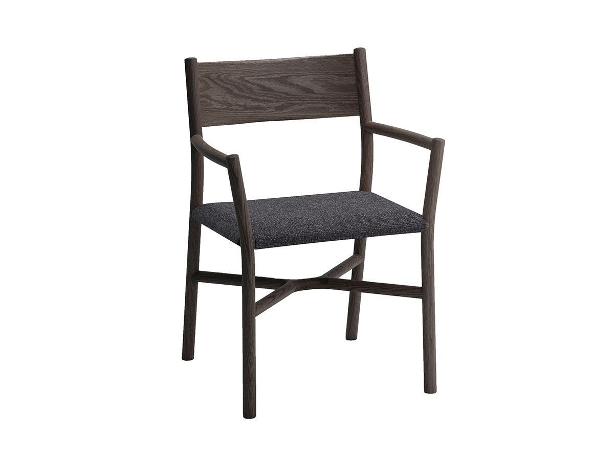 【アリアケ/ARIAKE / GOODS】のAriake Arm Chair / 有明アームチェア(張座) インテリア・キッズ・メンズ・レディースファッション・服の通販 founy(ファウニー) 　クラシカル　Classical, Vintage-Inspired　バランス　Balance, Style Balance　フィット　Fit, Slim Fit　モダン　Modern, Contemporary　送料無料　Free Shipping　ホーム・キャンプ・アウトドア・お取り寄せ　Home Living / Home & Lifestyle / Camping Gear / Outdoor Camping　家具・インテリア　Home Furniture & Interior. Stylish & Functional Living Spaces　チェア・椅子　Seating & Chairs　ダイニングチェア・木製チェア　Dining Chairs　ホーム・キャンプ・アウトドア・お取り寄せ　Home Living / Home & Lifestyle / Camping Gear / Outdoor Camping　家具・インテリア　Home Furniture & Interior. Stylish & Functional Living Spaces　チェア・椅子　Seating & Chairs　アームチェア・アクセントチェア　Armchairs & Accent Chairs　張地:B-CGR(ファブリック / モリデン)、フレーム:スモークオーク|ID: prp329100004967728 ipo3291000000037260748