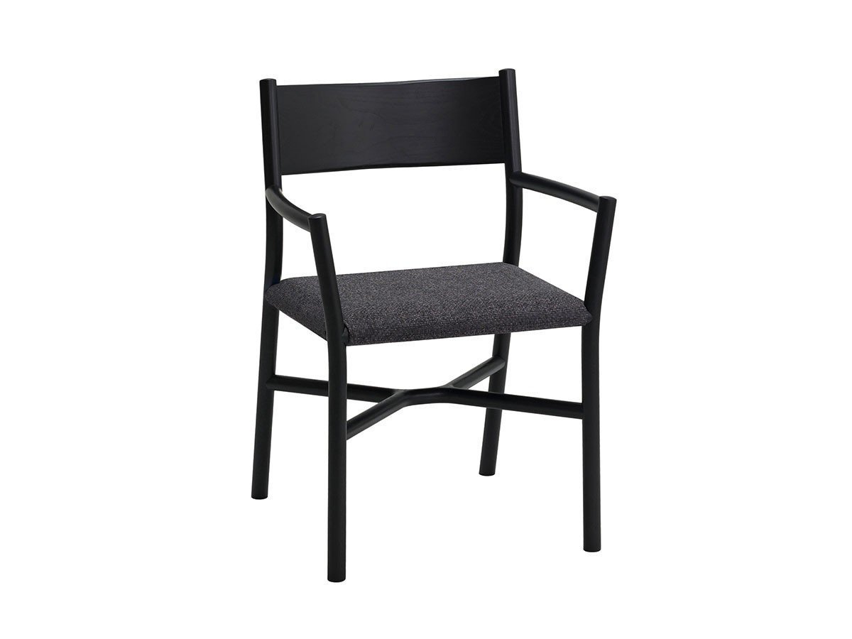 【アリアケ/ARIAKE / GOODS】のAriake Arm Chair / 有明アームチェア(張座) インテリア・キッズ・メンズ・レディースファッション・服の通販 founy(ファウニー) 　クラシカル　Classical, Vintage-Inspired　バランス　Balance, Style Balance　フィット　Fit, Slim Fit　モダン　Modern, Contemporary　送料無料　Free Shipping　ホーム・キャンプ・アウトドア・お取り寄せ　Home Living / Home & Lifestyle / Camping Gear / Outdoor Camping　家具・インテリア　Home Furniture & Interior. Stylish & Functional Living Spaces　チェア・椅子　Seating & Chairs　ダイニングチェア・木製チェア　Dining Chairs　ホーム・キャンプ・アウトドア・お取り寄せ　Home Living / Home & Lifestyle / Camping Gear / Outdoor Camping　家具・インテリア　Home Furniture & Interior. Stylish & Functional Living Spaces　チェア・椅子　Seating & Chairs　アームチェア・アクセントチェア　Armchairs & Accent Chairs　張地:B-CGR(ファブリック / モリデン)、フレーム:スミアッシュ|ID: prp329100004967728 ipo3291000000037260749
