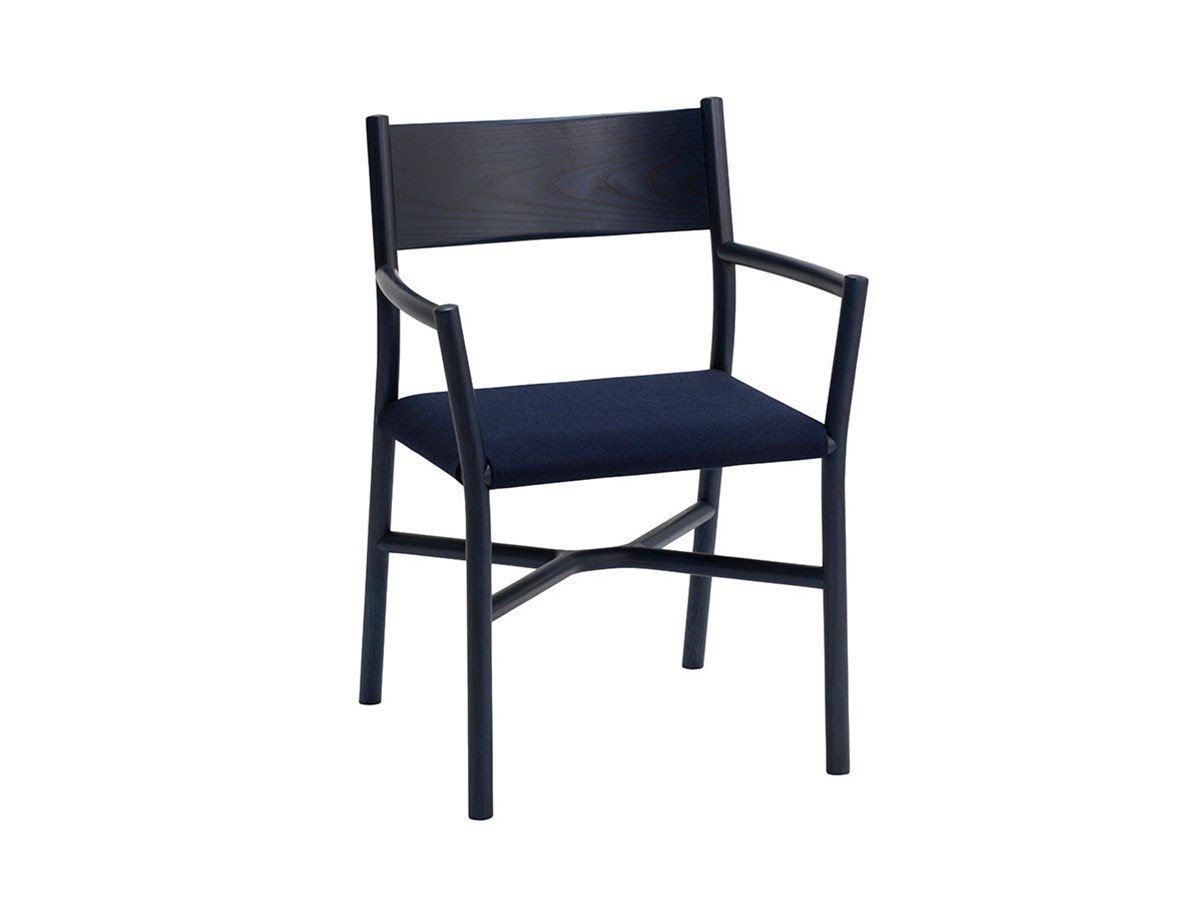 【アリアケ/ARIAKE / GOODS】のAriake Arm Chair / 有明アームチェア(張座) インテリア・キッズ・メンズ・レディースファッション・服の通販 founy(ファウニー) 　クラシカル　Classical, Vintage-Inspired　バランス　Balance, Style Balance　フィット　Fit, Slim Fit　モダン　Modern, Contemporary　送料無料　Free Shipping　ホーム・キャンプ・アウトドア・お取り寄せ　Home Living / Home & Lifestyle / Camping Gear / Outdoor Camping　家具・インテリア　Home Furniture & Interior. Stylish & Functional Living Spaces　チェア・椅子　Seating & Chairs　ダイニングチェア・木製チェア　Dining Chairs　ホーム・キャンプ・アウトドア・お取り寄せ　Home Living / Home & Lifestyle / Camping Gear / Outdoor Camping　家具・インテリア　Home Furniture & Interior. Stylish & Functional Living Spaces　チェア・椅子　Seating & Chairs　アームチェア・アクセントチェア　Armchairs & Accent Chairs　張地:NC010(ファブリック / リバコ)、フレーム:インディゴアッシュ|ID: prp329100004967728 ipo3291000000037260751