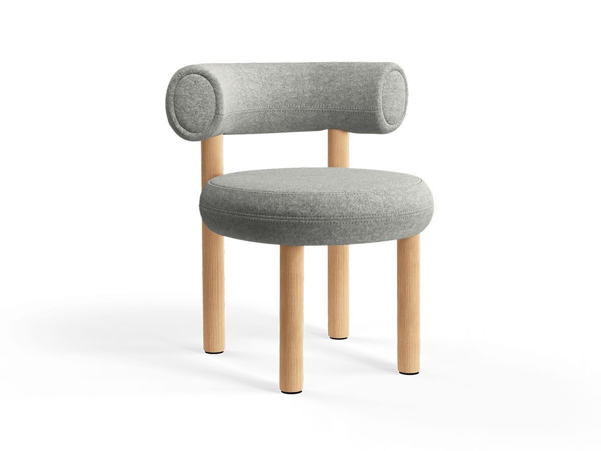 【トム ディクソン/Tom Dixon / GOODS】のFat Dining Chair Wood / ファット ダイニングチェア 木脚 インテリア・キッズ・メンズ・レディースファッション・服の通販 founy(ファウニー) 　送料無料　Free Shipping　クッション　Cushion, Throw Pillow　フォルム　Silhouette, Form　ホーム・キャンプ・アウトドア・お取り寄せ　Home Living / Home & Lifestyle / Camping Gear / Outdoor Camping　家具・インテリア　Home Furniture & Interior. Stylish & Functional Living Spaces　チェア・椅子　Seating & Chairs　ダイニングチェア・木製チェア　Dining Chairs　張地:ディヴィナ メランジェ3 0120(CAT3)、フレームナチュラル|ID: prp329100004967741 ipo3291000000037260798