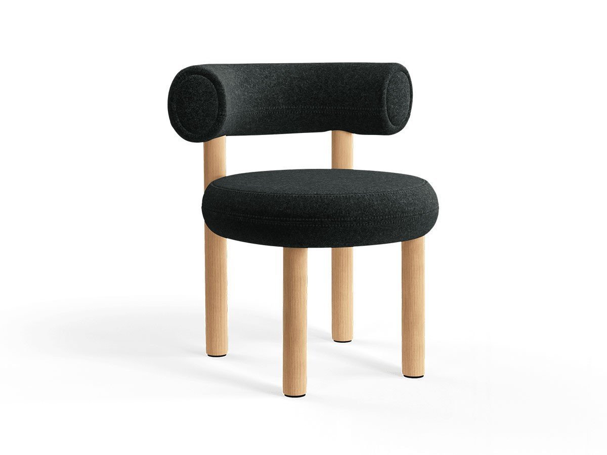 【トム ディクソン/Tom Dixon / GOODS】のFat Dining Chair Wood / ファット ダイニングチェア 木脚 インテリア・キッズ・メンズ・レディースファッション・服の通販 founy(ファウニー) 　送料無料　Free Shipping　クッション　Cushion, Throw Pillow　フォルム　Silhouette, Form　ホーム・キャンプ・アウトドア・お取り寄せ　Home Living / Home & Lifestyle / Camping Gear / Outdoor Camping　家具・インテリア　Home Furniture & Interior. Stylish & Functional Living Spaces　チェア・椅子　Seating & Chairs　ダイニングチェア・木製チェア　Dining Chairs　張地:ディヴィナ メランジェ3 0180(CAT3)、フレームナチュラル|ID: prp329100004967741 ipo3291000000037260800