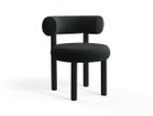 【トム ディクソン/Tom Dixon / GOODS】のFat Dining Chair Wood / ファット ダイニングチェア 木脚 大人の最旬トレンドファッション＆コーディネート founy(ファウニー) 送料無料 Free Shipping クッション Cushion, Throw Pillow フォルム Silhouette, Form ホーム・キャンプ・アウトドア・お取り寄せ Home Living / Home & Lifestyle / Camping Gear / Outdoor Camping 家具・インテリア Home Furniture & Interior. Stylish & Functional Living Spaces チェア・椅子 Seating & Chairs ダイニングチェア・木製チェア Dining Chairs thumbnail 張地:ディヴィナ メランジェ3 0180(CAT3)、フレームブラック|ID: prp329100004967741 ipo3291000000037260801