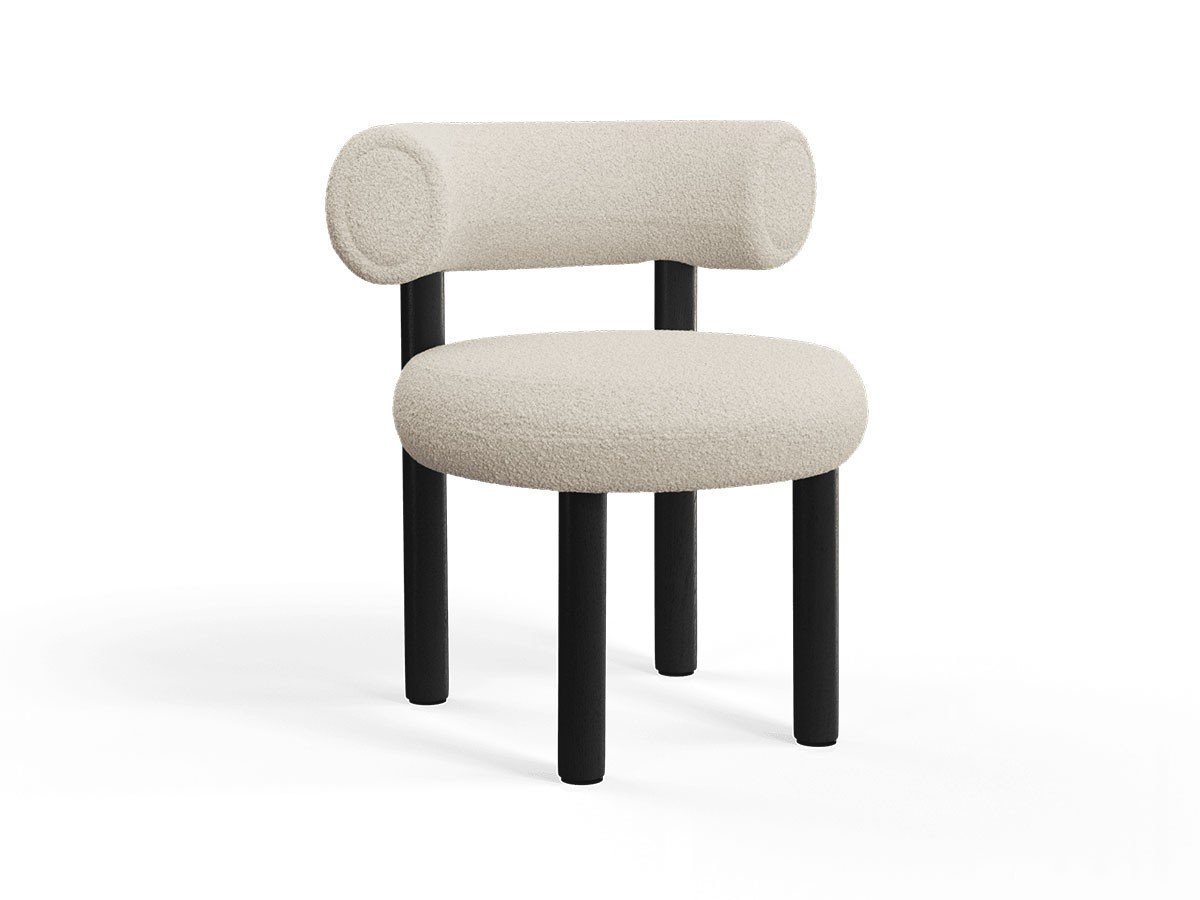 【トム ディクソン/Tom Dixon / GOODS】のFat Dining Chair Wood / ファット ダイニングチェア 木脚 インテリア・キッズ・メンズ・レディースファッション・服の通販 founy(ファウニー) 　送料無料　Free Shipping　クッション　Cushion, Throw Pillow　フォルム　Silhouette, Form　ホーム・キャンプ・アウトドア・お取り寄せ　Home Living / Home & Lifestyle / Camping Gear / Outdoor Camping　家具・インテリア　Home Furniture & Interior. Stylish & Functional Living Spaces　チェア・椅子　Seating & Chairs　ダイニングチェア・木製チェア　Dining Chairs　張地:エル 0200(CAT4)、フレームブラック|ID: prp329100004967741 ipo3291000000037260802