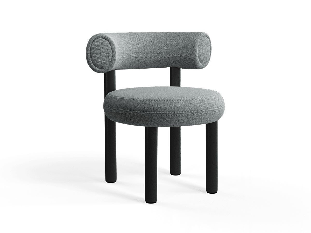 【トム ディクソン/Tom Dixon / GOODS】のFat Dining Chair Wood / ファット ダイニングチェア 木脚 インテリア・キッズ・メンズ・レディースファッション・服の通販 founy(ファウニー) 　送料無料　Free Shipping　クッション　Cushion, Throw Pillow　フォルム　Silhouette, Form　ホーム・キャンプ・アウトドア・お取り寄せ　Home Living / Home & Lifestyle / Camping Gear / Outdoor Camping　家具・インテリア　Home Furniture & Interior. Stylish & Functional Living Spaces　チェア・椅子　Seating & Chairs　ダイニングチェア・木製チェア　Dining Chairs　張地:ハリンダル 65 0130(CAT2)、フレームブラック|ID: prp329100004967741 ipo3291000000037260810