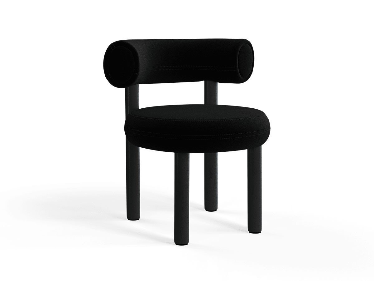 【トム ディクソン/Tom Dixon / GOODS】のFat Dining Chair Wood / ファット ダイニングチェア 木脚 インテリア・キッズ・メンズ・レディースファッション・服の通販 founy(ファウニー) 　送料無料　Free Shipping　クッション　Cushion, Throw Pillow　フォルム　Silhouette, Form　ホーム・キャンプ・アウトドア・お取り寄せ　Home Living / Home & Lifestyle / Camping Gear / Outdoor Camping　家具・インテリア　Home Furniture & Interior. Stylish & Functional Living Spaces　チェア・椅子　Seating & Chairs　ダイニングチェア・木製チェア　Dining Chairs　張地:ヒーロー2 0192(CAT2)、フレームブラック|ID: prp329100004967741 ipo3291000000037260811