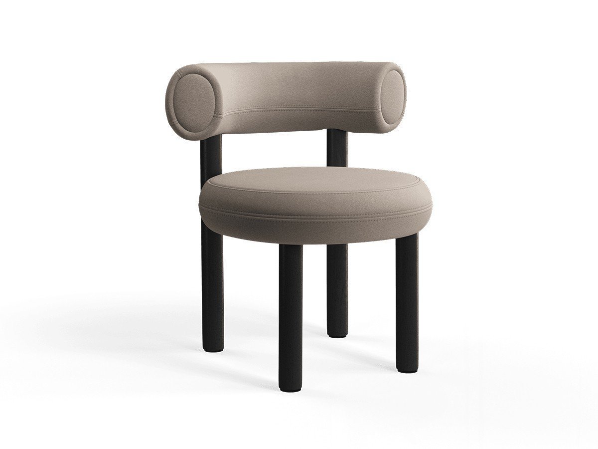 【トム ディクソン/Tom Dixon / GOODS】のFat Dining Chair Wood / ファット ダイニングチェア 木脚 インテリア・キッズ・メンズ・レディースファッション・服の通販 founy(ファウニー) 　送料無料　Free Shipping　クッション　Cushion, Throw Pillow　フォルム　Silhouette, Form　ホーム・キャンプ・アウトドア・お取り寄せ　Home Living / Home & Lifestyle / Camping Gear / Outdoor Camping　家具・インテリア　Home Furniture & Interior. Stylish & Functional Living Spaces　チェア・椅子　Seating & Chairs　ダイニングチェア・木製チェア　Dining Chairs　張地:ヒーロー2 0212(CAT2)、フレームブラック|ID: prp329100004967741 ipo3291000000037260813