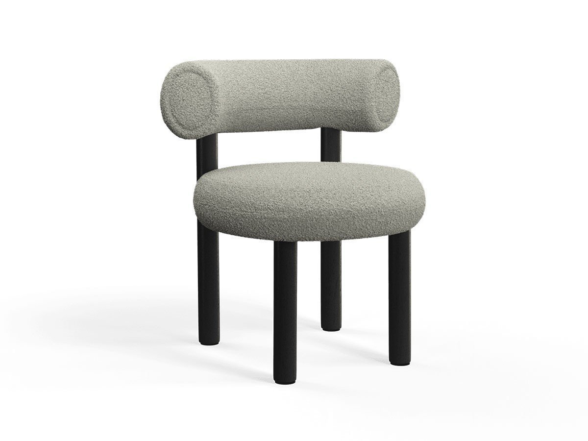 【トム ディクソン/Tom Dixon / GOODS】のFat Dining Chair Wood / ファット ダイニングチェア 木脚 インテリア・キッズ・メンズ・レディースファッション・服の通販 founy(ファウニー) 　送料無料　Free Shipping　クッション　Cushion, Throw Pillow　フォルム　Silhouette, Form　ホーム・キャンプ・アウトドア・お取り寄せ　Home Living / Home & Lifestyle / Camping Gear / Outdoor Camping　家具・インテリア　Home Furniture & Interior. Stylish & Functional Living Spaces　チェア・椅子　Seating & Chairs　ダイニングチェア・木製チェア　Dining Chairs　張地:エル 0230(CAT4)、フレームブラック|ID: prp329100004967741 ipo3291000000037260817