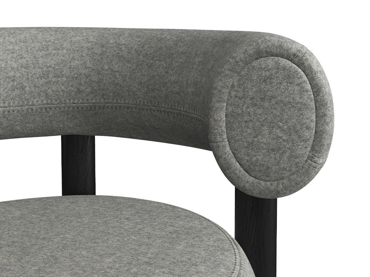 【トム ディクソン/Tom Dixon / GOODS】のFat Dining Chair Wood / ファット ダイニングチェア 木脚 インテリア・キッズ・メンズ・レディースファッション・服の通販 founy(ファウニー) 　送料無料　Free Shipping　クッション　Cushion, Throw Pillow　フォルム　Silhouette, Form　ホーム・キャンプ・アウトドア・お取り寄せ　Home Living / Home & Lifestyle / Camping Gear / Outdoor Camping　家具・インテリア　Home Furniture & Interior. Stylish & Functional Living Spaces　チェア・椅子　Seating & Chairs　ダイニングチェア・木製チェア　Dining Chairs　張地:ディヴィナ メランジェ3 0120(CAT3)|ID: prp329100004967741 ipo3291000000037260818