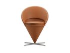 【ヴィトラ/Vitra / GOODS】のCone Chair / コーン チェア 張地:レザープレミアム F 97 コニャック(レザー L50)、ベース:ステンレススチールブラッシュ|ID: prp329100004967760 ipo3291000000037260861