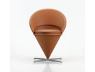 【ヴィトラ/Vitra / GOODS】のCone Chair / コーン チェア 張地:レザープレミアム F 97 コニャック(レザー L50)、ベース:ステンレススチールブラッシュ|ID: prp329100004967760 ipo3291000000037260867