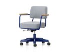 【ヴィトラ/Vitra / GOODS】のFauteuil Direction Pivotant / フォトゥイユ ディレクション ピヴォタン 大人の最旬トレンドファッション＆コーディネート founy(ファウニー) 送料無料 Free Shipping ファブリック Fabric, Textile フランス France, French ワーク Workwear, Utility Style ホーム・キャンプ・アウトドア・お取り寄せ Home Living / Home & Lifestyle / Camping Gear / Outdoor Camping 家具・インテリア Home Furniture & Interior. Stylish & Functional Living Spaces チェア・椅子 Seating & Chairs オフィスチェア・在宅ワーク用チェア Office & Desk Chairs thumbnail 張地:トレス 06 アイスグレーメランジュ(ファブリック F80)、フレーム:ブルーマルクール、アー|ID: prp329100004967796 ipo3291000000037260975