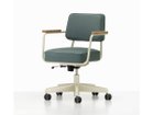 【ヴィトラ/Vitra / GOODS】のFauteuil Direction Pivotant / フォトゥイユ ディレクション ピヴォタン 大人の最旬トレンドファッション＆コーディネート founy(ファウニー) 送料無料 Free Shipping ファブリック Fabric, Textile フランス France, French ワーク Workwear, Utility Style ホーム・キャンプ・アウトドア・お取り寄せ Home Living / Home & Lifestyle / Camping Gear / Outdoor Camping 家具・インテリア Home Furniture & Interior. Stylish & Functional Living Spaces チェア・椅子 Seating & Chairs オフィスチェア・在宅ワーク用チェア Office & Desk Chairs thumbnail 張地:ツイル 17 グリーングレー(ファブリック F60)、フレーム:ブランコロンブ、アーム:ナチュ|ID: prp329100004967796 ipo3291000000037260981