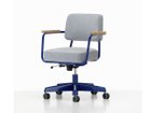 【ヴィトラ/Vitra / GOODS】のFauteuil Direction Pivotant / フォトゥイユ ディレクション ピヴォタン 大人の最旬トレンドファッション＆コーディネート founy(ファウニー) 送料無料 Free Shipping ファブリック Fabric, Textile フランス France, French ワーク Workwear, Utility Style ホーム・キャンプ・アウトドア・お取り寄せ Home Living / Home & Lifestyle / Camping Gear / Outdoor Camping 家具・インテリア Home Furniture & Interior. Stylish & Functional Living Spaces チェア・椅子 Seating & Chairs オフィスチェア・在宅ワーク用チェア Office & Desk Chairs thumbnail 張地:トレス 06 アイスグレーメランジュ(ファブリック F80)、フレーム:ブルーマルクール、アー|ID: prp329100004967796 ipo3291000000037260983