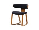 【天童木工/Tendo Mokko / GOODS】のSwing Chair / スウィング チェア ソリ脚 張地:コリーヌ2 D0659 ダークネイビー(グレードD)、フレームナラ / チェリー色|ID: prp329100004967807 ipo3291000000037261014